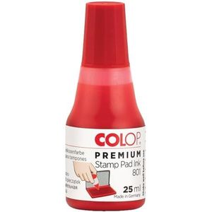 COLOP Premium stempelverf 801 rood, op waterbasis, dermatologisch getest
