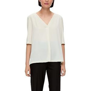 s.Oliver Black Label T-shirt voor dames, korte mouwen, wit, maat 32, wit, 32