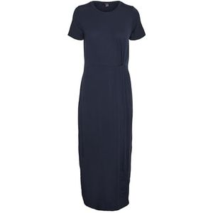 VERO MODA Vmava Lulu Ss Ancle Dress Ga Petite jurk voor dames, navy blazer, XS/Klien