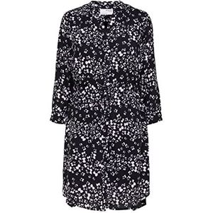 SELECTED FEMME Vrouwelijke jurk met lange mouwen print -, zwart, 34