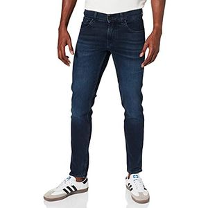 7 For All Mankind Slimmy Luxe Performance Eco Dark Blue Jeans voor heren, taps toelopend, Donkerblauw, 31