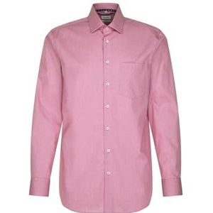 Seidensticker Zakelijk overhemd voor heren, regular fit, strijkvrij, kent-kraag, lange mouwen, 100% katoen, roze, 40