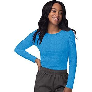 Sivvan Dames Comfort Lang Mouw T-hemd/Onderscrub T-stuk - S8500 - Struikhei Pool Blauw - XL