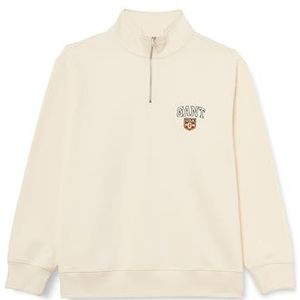 Graphic Half Zip, crème, L