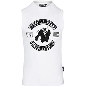 Gorilla Wear - Tulsa tanktop - zwart - bodybuilding sport dagelijks leven vrije tijd met logo opdruk licht en comfortabel voor optimale beweging van katoen