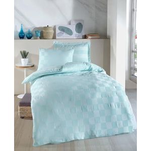 Nuit Des Rêves Mint XL quilt cover-set (155 x 200 cm), 70% katoen/30% polyester, inclusief 1 kussensloop (80 x 80 cm), machinewasbaar, elegante knoopsluiting