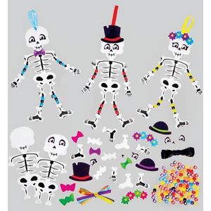 Baker Ross FX699 Skelet arm en been decoratiesets - Set van 5, Halloween Decoratie knutselpapier voor kinderen