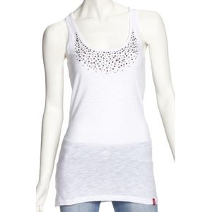 edc by ESPRIT F40784 Dames Tops, wit (Drummers White 114), 42