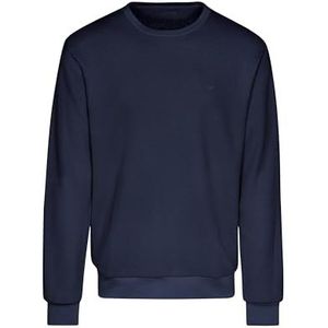 TRIGEMA Sweatshirt in wafellook, Donkerblauw, L