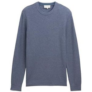 TOM TAILOR heren trui, 18964 - Vintage Indigo Blauw Melange, XL