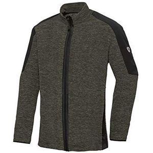 BP 1829-040-0714-XSn opstaande kraag fleece jack voor mannen, 100% polyester, ruimte-olijf, XSn grootte