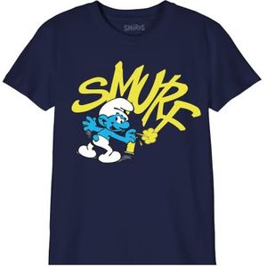 Les Schtroumpfs BOSMURFTS014 T-shirt, marineblauw, 14 jaar, Marine, 14 Jaren