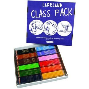 Lakeland Colourthin 0700078 kleurpotloden, verpakking voor schoolklassen, 12 kleuren van elk 30 stuks