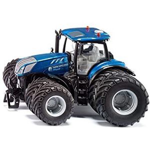 siku 6738, New Holland T7.315 tractor, 1:32, blauw, metaal/kunststof, op afstand bestuurbaar, bediening met app via Bluetooth, met afneembare dubbele banden, zonder afstandsbedieningsmodule