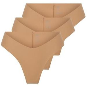 ONLY Brief Onltracy V Cut Cheeky-Pack, 3-pack, Acc, Tawny Birch, L, dames, Tawny Birch, L