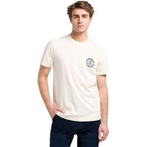 Lee - Workwear - T-shirt - Ecru - Korte Mouwen - Relaxed Pasvorm