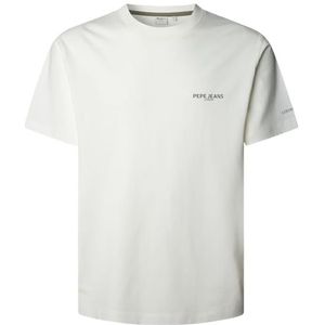 Pepe Jeans Heren Terry TEE T-Shirt, Wit (Off White), XL, Wit (Off White), XL