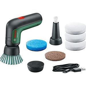 Bosch Home and Garden Elektrische Reinigingsborstel UniversalBrush (3,6 V geïntegreerde accu, 1 micro-USB-kabel & Bosch Home and Garden Melamine Wispad (3 stuks, in kartonverpakking)