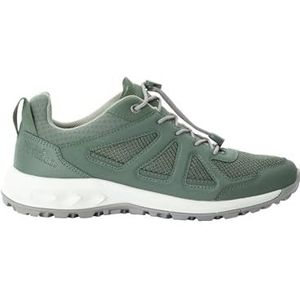 Jack Wolfskin Woodland 2 Vent Low W wandelschoenen voor dames, Hedge Green, 40,5 EU