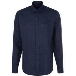 Seidensticker Herenhemd met lange mouwen, regular fit, donkerblauw, S