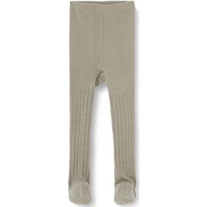 Bestseller A/S Nbmwakma Wool Rib Pantybroek voor baby's, XXIII, Silver Filigrare., 74/80 cm