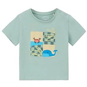 s.Oliver T-shirt met korte mouwen, korte mouw, Blauw groen, 80