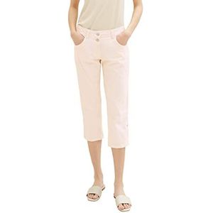 Tom Tailor Tapered Relaxed 1036630 Een Broek - Dames - Fawn Beige Offwhite Stripe - 38