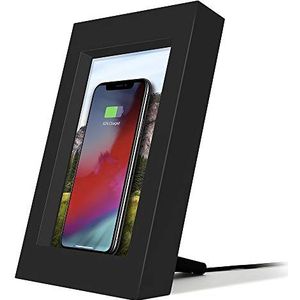Twelve South PowerPic , Picture Frame Stand with integrated 10W Qi Charger for iPhone / Wireless Charging Smart Phones (black)
