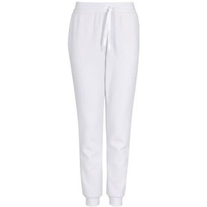Armani Exchange Essentials voor dames, logo signature, glanzend logo op trekkoord, sweatbroek, wit, S, optic white, S