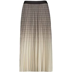 GERRY WEBER Damesrok, Ecru/wit/bruin opdruk, 34