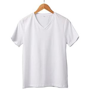 Cricut 2007910 T-shirt voor dames, V-hals, wit, XXL