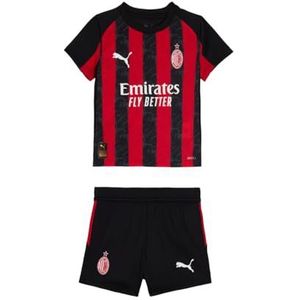Puma - AC Milan Mini Thuis Set - Rood & Zwart - 100% Gerecycled Materiaal