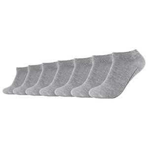 Camano Enkelsokken voor heren, verpakking van 7 stuks, grijs (Light Grey Melange 9300), 39-42 EU