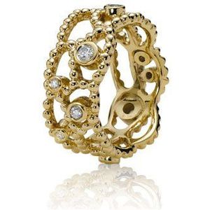 Pandora Damesring 14k Gold 150142D, E-mail,