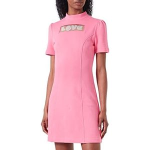 Love Moschino Dames Tight Fit Korte Mouwen Jurk, Fuchsia, 44, fuchsia, 44