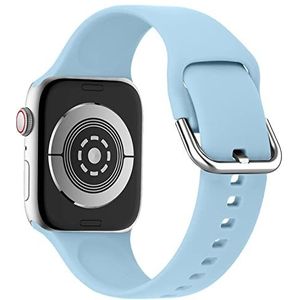 lopolike Compatibel met Apple Watch Band 38/40/41 mm, zachte siliconen sportarmband voor iWatch Ultra Series 8, 7, 6, 5, 4, 3, 2, 1, SE, lila, lila (lilac), 42/44/45mm