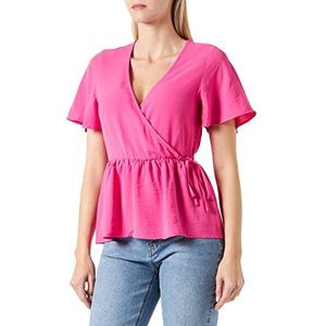 Vila Dames Vijosa S/S Wrap Top/Ka T-shirt, Gin Fizz, 34