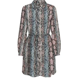 Onlnova Life Vis L/S Shirt Dress, blauw (ombre blue), XS