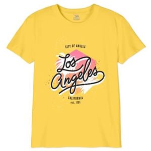 Republic Of California T-shirt voor meisjes, Geel, 14 Jaren