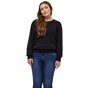 Peppercorn Dames Tana Puff Longsleeve Pullover, 9000 zwart, 46 Grote maten