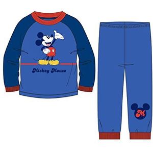 Artesania Pijama Largo Poly Mickey tweedelige pyjama voor jongens, rood (Rojo C06), One Size (Fabrikant maat:05 Jaar)