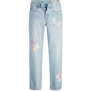 Levi's 501® Jeans voor dames, rechte pasvorm, Vers als een madeliefje, 24W x 32L