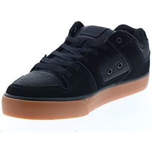 DC Pure Skate-schoen voor heren, zwart gum zwart, 45.5 EU