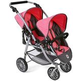 Bayer Chic 2000 - Tweeling poppenwagen Vario - Melange Antraciet Pink