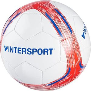 Intersport Promo Voetbal, Wit/Rood/Bluedark, 5