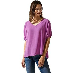 Street One dames zomer blouse, Meta Lilac, 38