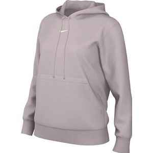 Nike Dames Sweatshirt Sportswear Phnx FLC Std Po Hoodie, Platinum Violet/Sail, DQ5872-019, XS-T