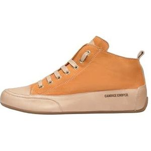 Candice Cooper - Buffed Leather en Suède Sneakers - Oranje - Leer