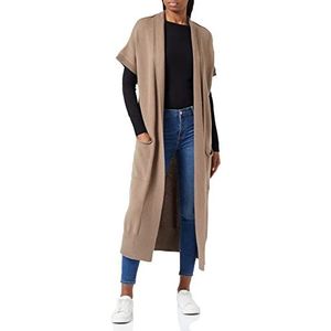 True Religion Lange gebreide jas voor dames, slate, XL