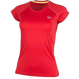 Dunlop Club Line Dames Crew Tee Rood1